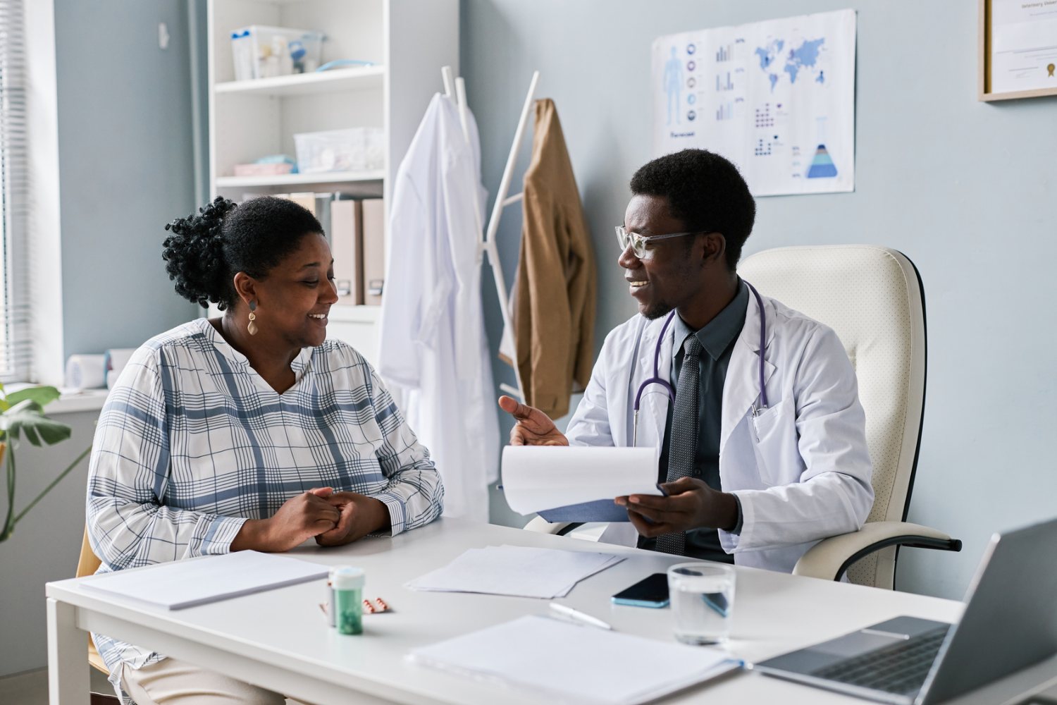 Doctor consulting with a patient